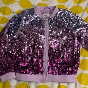 Pink/purple ombre sequin jacket - H&M girls size 6